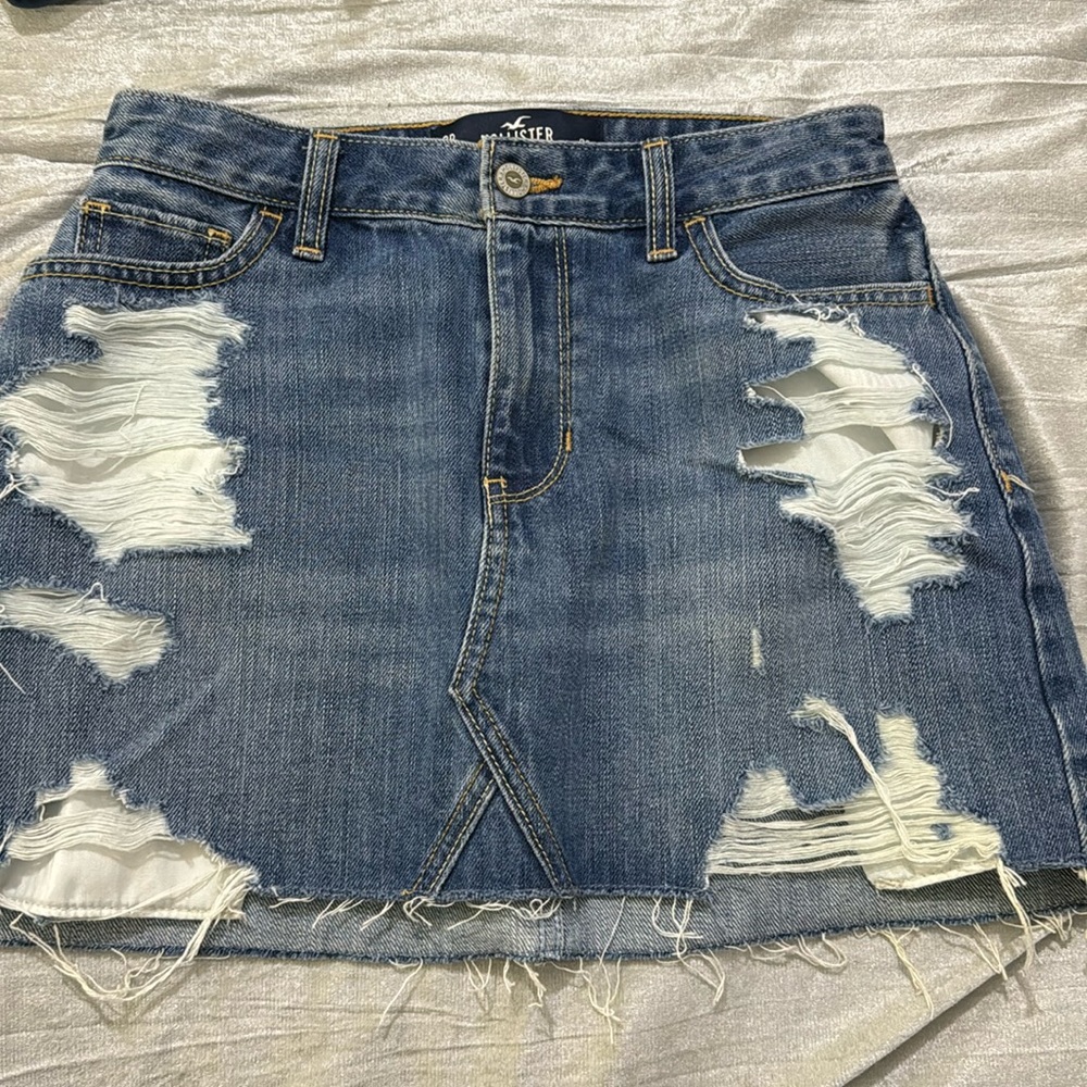 Hollister denim skirt